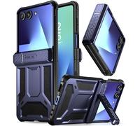 Poetic Spartan Coque pour Samsung Galaxy Z Flip 7, [béquille] [protection des charnières] [testée contre les chutes de 6,1 m, de qualité Mil-Grade] Coque de protection intégrale robuste et résistante