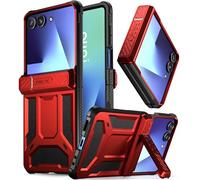 Poetic Spartan Coque pour Samsung Galaxy Z Flip 7, [béquille] [protection des charnières] [testée contre les chutes de 6 m), coque de protection intégrale robuste et résistante aux chocs pour Galaxy Z