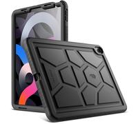 Poetic TurtleSkin - Coque en silicone pour iPad Air 4 2020 de 11,8" - Résistante aux chocs - Adaptée aux enfants - Noir