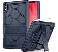 POETIC TurtleSkin Coque en silicone pour Samsung Galaxy Tab S11 Ultra (version 2025) 14,6" avec béquille et porte-stylo S, résistante aux chocs et aux chocs, adaptée aux enfants, bleu