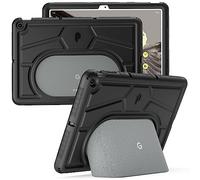 Poetic TurtleSkin Series Coque en Silicone pour Tablette Google Pixel 11" (2023), résistante aux Chocs et aux Chutes, adaptée aux Enfants, Noir