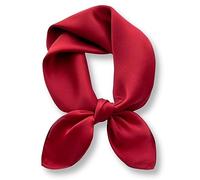 PoeticEHome Carré en Soie de Mûrier 100% Unie - Écharpe Naturelle 68x68cm avec Étui Cadeau (Collection Monochrome)