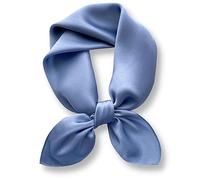 PoeticEHome Carré en Soie de Mûrier 100% Unie - Écharpe Naturelle 68x68cm avec Étui Cadeau (Collection Monochrome)