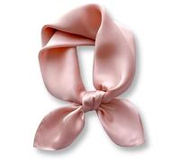 PoeticEHome Carré en Soie de Mûrier 100% Unie - Écharpe Naturelle 68x68cm avec Étui Cadeau (Collection Monochrome)