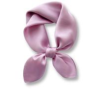 PoeticEHome Carré en Soie de Mûrier 100% Unie - Écharpe Naturelle 68x68cm avec Étui Cadeau (Collection Monochrome)