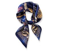PoeticEHome Écharpe Carrée 100% Soie de Mûrier pour Femme - Foulard en Soie 68x68cm avec Étui Cadeau