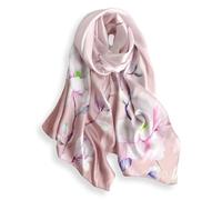 PoeticEHome Écharpe Longue en Soie de Mûrier 100% - Châle Foulard Femme | Emballage Cadeau (170x53cm)