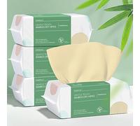 PoeticEHome Lingettes sèches ultra douces en bambou 100 % pur pour les peaux sensibles - Sans parfum et non blanchies - Hypoallergéniques - 2 fois plus douces que le coton - Pour une utilisation