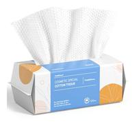 PoeticEHome Serviette de visage jetable - Lingettes sèches en coton ultra doux - Lingettes nettoyantes non pelucheuses pour le visage