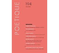 Poétique, n° 194 - Michel Charles - Seuil - broché - Revue