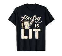 Poetry is Lit Poet Writer Citation d'humour littéraire T-Shirt