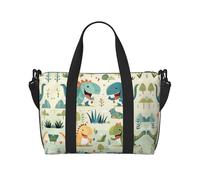 Poezjzw Adorable petit sac de voyage pour bébé dinosaure, sac de transport pour femme, sac d'hôpital pour le travail et la livraison de nuit, noir, taille unique, noir, Noir , Taille unique