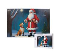 Poezjzw Anniversaire Vieil Homme et Son Chien Adulte Puzzle Classique en Bois 1000 Pièces Puzzle Moderne Décor Maison Jeu Intellectuel 75 x 50 cm