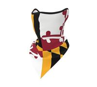 POEZJZW Bandana imprimé drapeau du Maryland - Écharpe pour le visage - Cache-cou multifonction sans couture