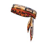Poezjzw Bandana imprimé moulins à vent hollandais, bandana multi-sport, unisexe, meilleur équipement de sport unisexe pour yoga, course à pied, cyclisme, gym