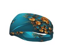 Poezjzw Bandeau élastique respirant avec motif oiseau bleu pour sport, baseball, basket-ball, football