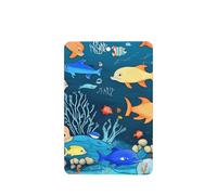 Poezjzw Blue Underwater World of Fish Lot de 4 désodorisants rectangulaires à suspendre pour chambre à coucher, salle de bain