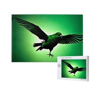 Poezjzw Bluebird - Puzzle classique en bois pour adulte - 1000 pièces - Décoration d'intérieur moderne - Jeu intellectuel - 75 x 50 cm