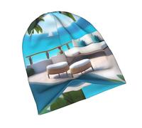 POEZJZW Bonnet Love Island On The S, élastique, chaud et respirant, léger, convient pour les femmes enceintes, les patients atteints de cancer, usage quotidien noir