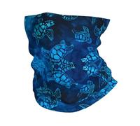 POEZJZW Cache-cou motif tortue de mer bleu pour homme et femme