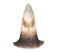 POEZJZW Cape à capuche avec motif ailes d'ange pour Halloween, cosplay, capuche, unisexe, taille M