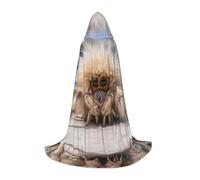 POEZJZW Cape à capuche avec motif crabe araignée pour adultes, hommes et femmes, cape de Noël à capuche pour cosplay, taille M