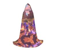 POEZJZW Cape à capuche avec motif de bête de dessin animé, cape pour adultes, hommes et femmes, capuche de Noël, costume de cosplay, taille M