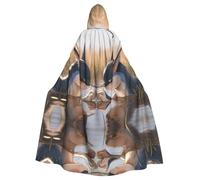 POEZJZW Cape à capuche avec motif de bête piquante dans l'eau - Costume pour adulte - Pour homme et femme - Costume de Noël