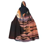 POEZJZW Cape à capuche avec motif planète inconnue pour adulte homme femme Noël capuche cape cosplay costumes