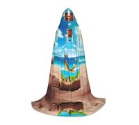 POEZJZW Cape à capuche avec motif « World in a Bottle » pour adultes, hommes et femmes, capuche de Noël, costume de cosplay, taille S