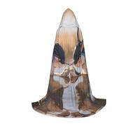 POEZJZW Cape à capuche motif de bête piquante dans l'eau - Cape pour adulte - Pour homme et femme - Sweat à capuche de Noël - Costume de cosplay - L