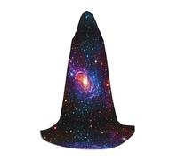 POEZJZW Cape à capuche motif étoiles filantes pour adultes, hommes et femmes, cape de Noël à capuche pour cosplay, costume M