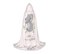 POEZJZW Cape avec capuche pour adulte avec motif koala mignon maman et bébé pour homme et femme, costume de sorcière, cape de sorcière, taille S