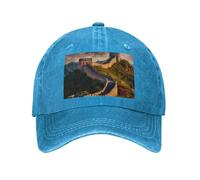 POEZJZW Casquette de baseball à motif The Great Wall of China pour hommes et femmes chapeaux de cowboy réglables chapeaux de soleil unisexes noirs
