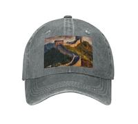 POEZJZW Casquette de baseball à motif The Great Wall of China pour hommes et femmes chapeaux de cowboy réglables chapeaux de soleil unisexes noirs, gris, taille unique
