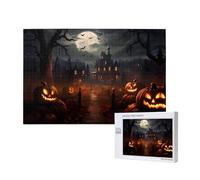 Poezjzw Casse-tête All Hallows' Eve pour adulte - Puzzle en bois de 1000 pièces pour la famille et les amis - Décoration murale - 75 x 50 cm