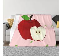 POEZJZW Couverture en flanelle à motif dessin animé rouge 127 x 101,6 cm pour canapé, lit, camping, et voyage