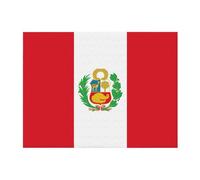 POEZJZW Couverture en flanelle à motif drapeau du Pérou - 203,2 x 152,4 cm - Couverture en peluche super douce pour canapé, lit, camping, voyage