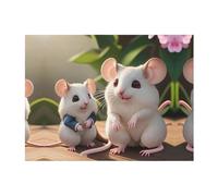 POEZJZW Couverture en flanelle motif rats mère et enfant 203,2 x 152,4 cm pour canapé, lit, soirée cinéma, camping et voyage