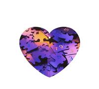 Poezjzw Désodorisant de voiture en forme de cœur parfum lavande motif puzzle 6 pièces comprimés d'aromathérapie pour armoire chaussure
