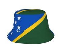 POEZJZW Drapeau des îles Salomon Chapeau bob à la mode, convient pour activités de plein air, plage, camping, unisexe, noir, taille unique