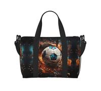 Poezjzw Firecracker - Sac de voyage pour femme - Motif football, week-end - Sac à main pour femme - Sac d'hôpital pour le travail et la livraison de nuit - Noir - Taille unique - Noir, Noir , Taille