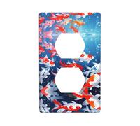 Poezjzw Fortune Koi Plaque murale décorative pour cuisine, salle de bain, chambre à coucher, décoration de ferme