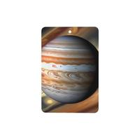 Poezjzw Jupiter Lot de 4 désodorisants rectangulaires à suspendre pour voiture Motif paysage