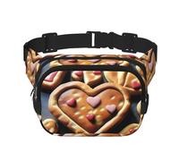 Poezjzw Le sac banane carré en forme de cœur est adapté pour les voyages, les sports de plein air et le cyclisme. Il convient aux hommes et aux femmes