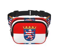 Poezjzw Le sac banane carré Flag of Hesse est adapté pour les voyages, les sports de plein air et le cyclisme. Il convient aussi bien aux hommes qu'aux femmes