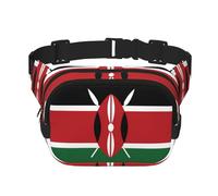 Poezjzw Le sac banane carré Flag of Kenya est adapté pour les voyages, les sports de plein air et le cyclisme. Il convient aux hommes et aux femmes