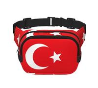 Poezjzw Le sac banane carré Flag of Turkey est adapté pour les voyages, les sports de plein air et le cyclisme. Il convient aux hommes et aux femmes