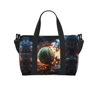 Poezjzw Lightning Fever Sac de voyage de tennis pour le week-end, sac à main pour femme, sac d'hôpital pour le travail et l'accouchement, sac de voyage de nuit, noir, Noir , Talla única
