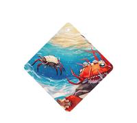 Poezjzw Little Crab Inside Lot de 6 désodorisants de voiture carrés à suspendre pour chambre à coucher, salle de bain